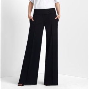 BCBGMAXAZRIA wide leg Tabatha Trouser Black